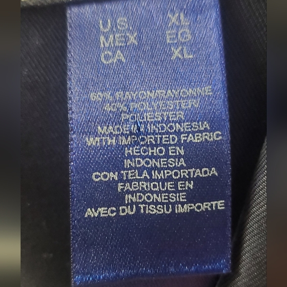 JH Collectibles Dark Blue Women's Casual Shirt Or Jacket. Sz XL - Picture 5 of 6